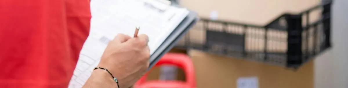 Main qui coche une liste sur un porte-documents